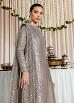 Lucent Raw Silk Grey - Kapra Collection