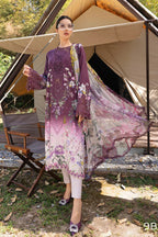 03-Piece Printed Lawn SUit - Unstitched - Kapra Collection