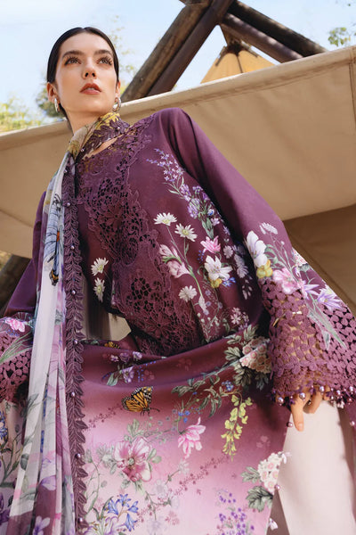 03-Piece Printed Lawn SUit - Unstitched - Kapra Collection