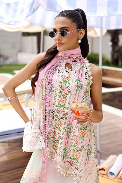Maria.B Inspired Areej – Embroidered Lawn & Chiffon Suit