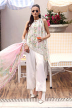 Maria.B Inspired Areej – Embroidered Lawn & Chiffon Suit