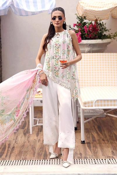 Maria.B Inspired Areej – Embroidered Lawn & Chiffon Suit