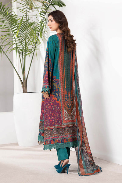 Digital Printed Lawn Embroiderd 3-Piece Suit - Kapra Collection