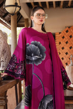 03-Piece Digital Printed Lawn Dress - Kapra Collection