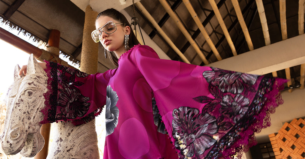 03-Piece Digital Printed Lawn Dress - Kapra Collection