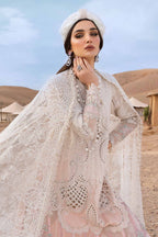 03-Piece Embroidered Lawn Suit With Net Dupatta | Unstitched
