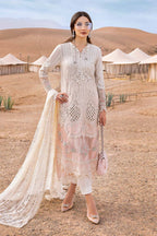 03-Piece Embroidered Lawn Suit With Net Dupatta | Unstitched