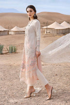 03-Piece Embroidered Lawn Suit With Net Dupatta | Unstitched