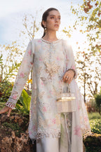 03-Piece Digital Printed Lawn Dress - Kapra Collection