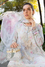 03-Piece Digital Printed Lawn Dress - Kapra Collection