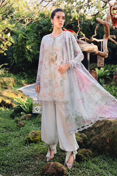 03-Piece Digital Printed Lawn Dress - Kapra Collection