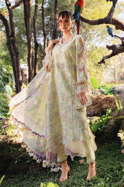 03-Piece Digital Printed Lawn Dress - Kapra Collection