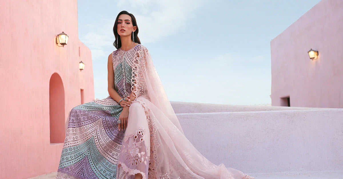 03-Piece Lawn Suit With Embroidery - Kapra Collection