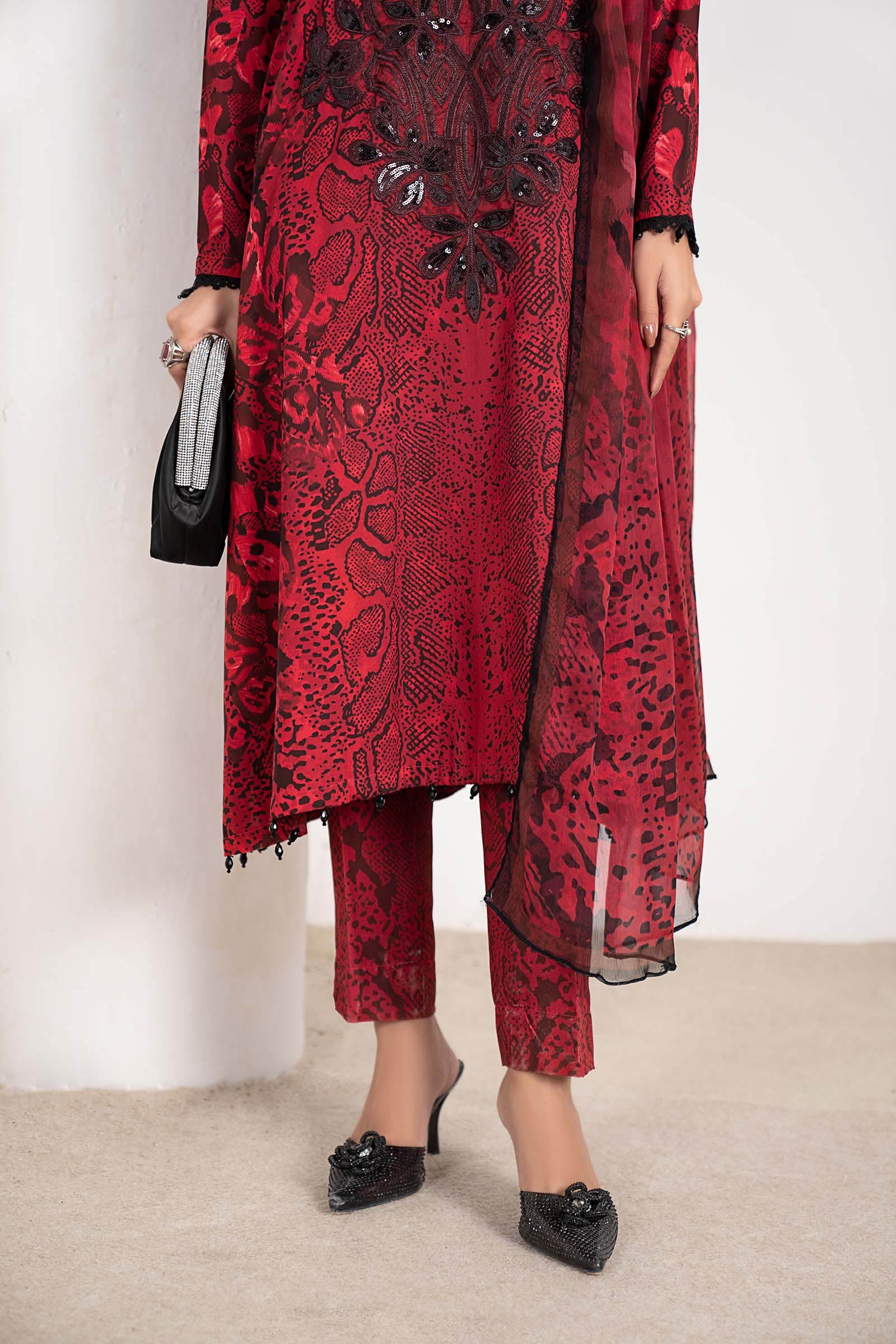 3 Piece Embroidered Lawn suit Unstitched