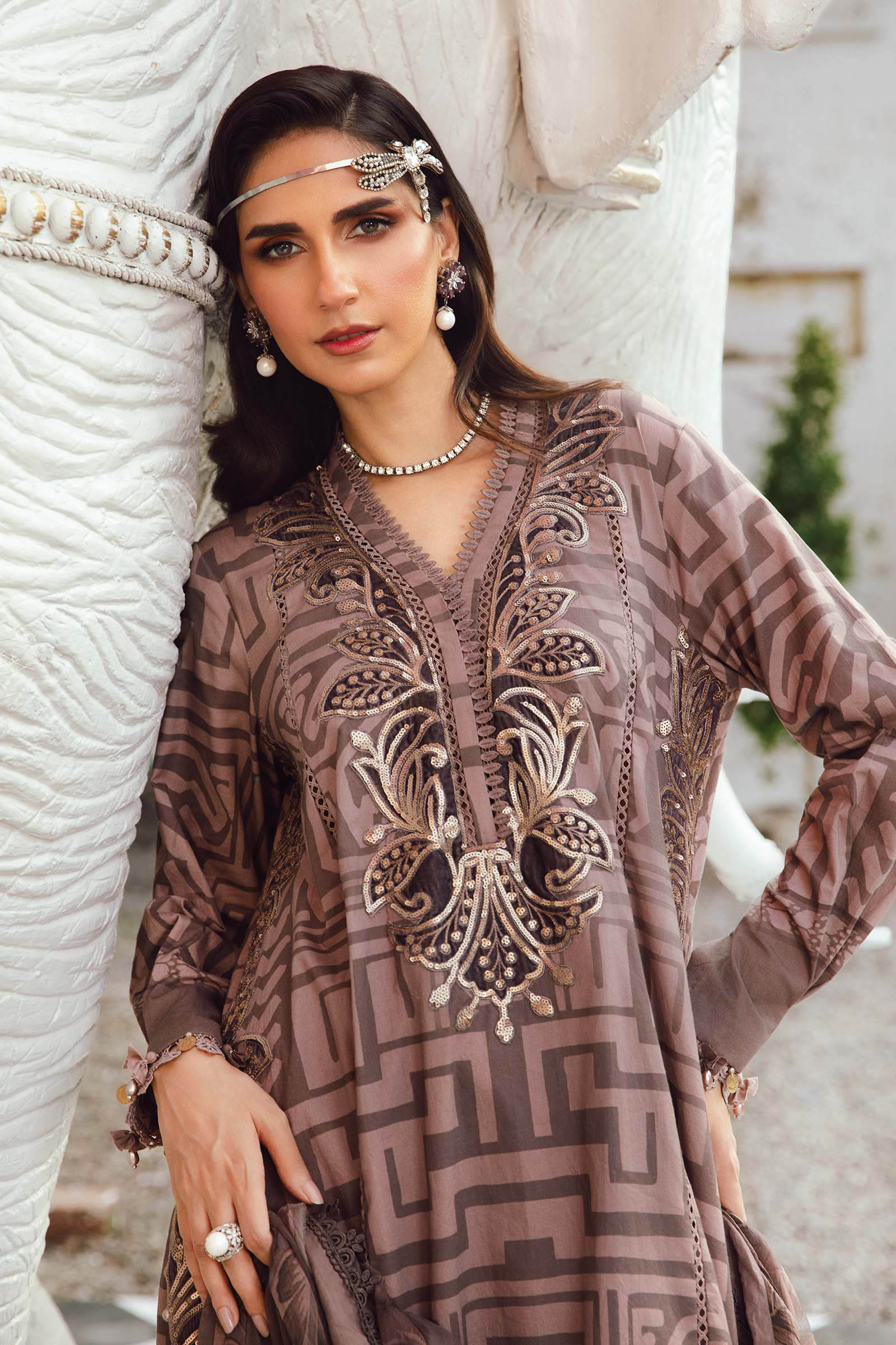 03-Piece Digital Printed Lawn Suit