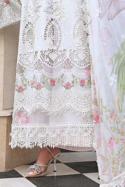 Maria.B Inspired Areej – Embroidered Lawn & Chiffon Suit
