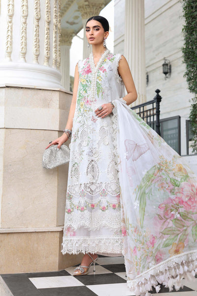 Maria.B Inspired Areej – Embroidered Lawn & Chiffon Suit