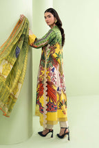 Digital Printed Lawn 03-Piece Dress - Kapra Collection