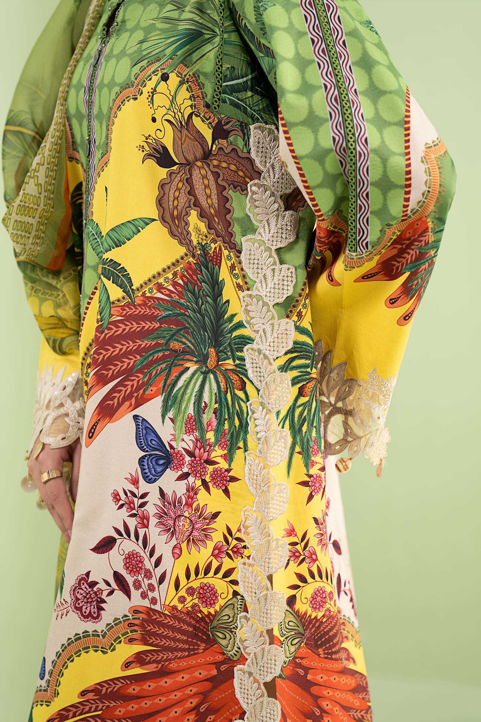 Digital Printed Lawn 03-Piece Dress - Kapra Collection