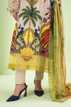 Digital Printed Lawn 03-Piece Dress - Kapra Collection