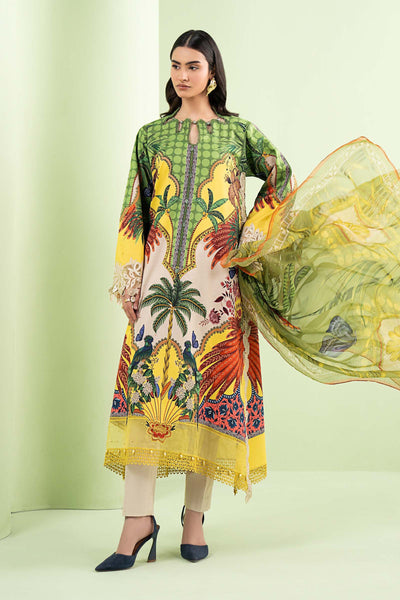 Digital Printed Lawn 03-Piece Dress - Kapra Collection