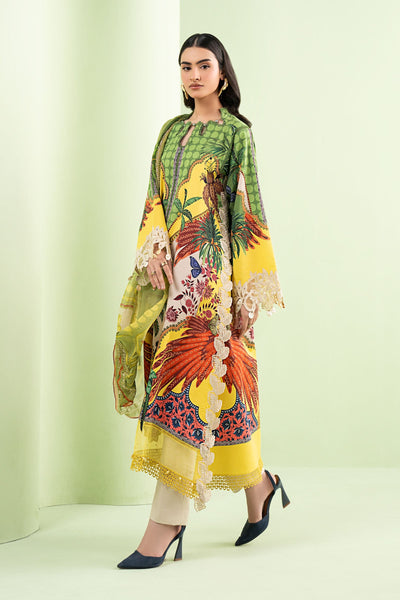 Digital Printed Lawn 03-Piece Dress - Kapra Collection