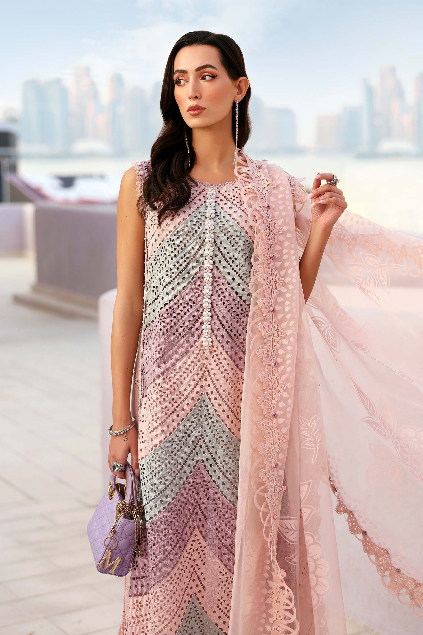 03-Piece Lawn Suit With Embroidery - Kapra Collection