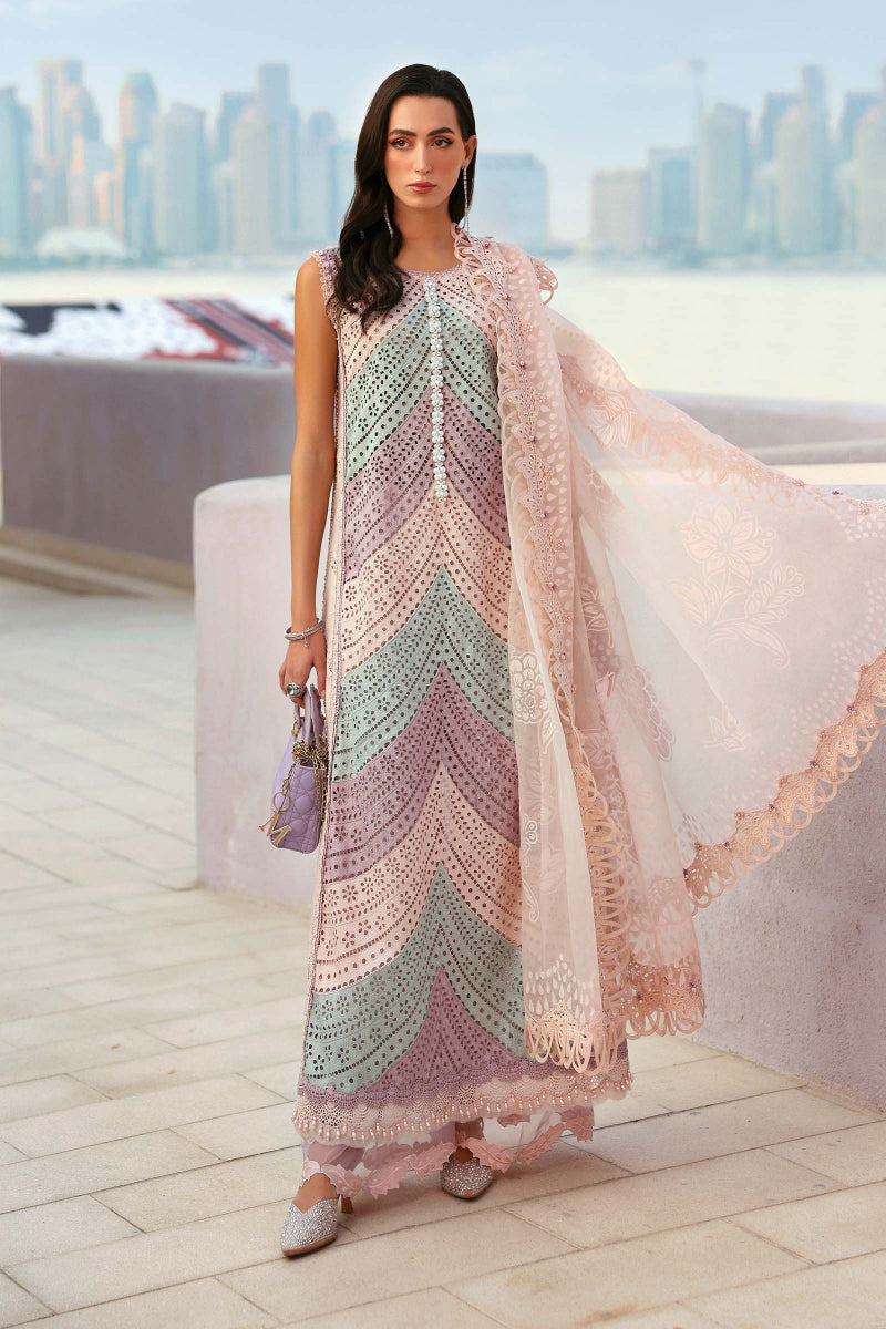03-Piece Lawn Suit With Embroidery - Kapra Collection