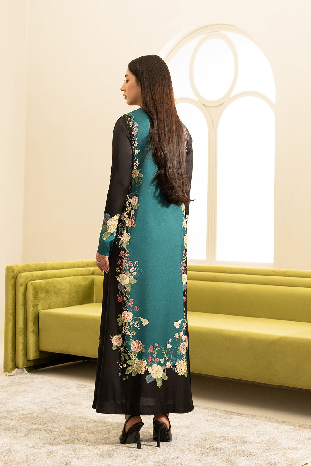Lulusar Silk Digital Print & Add work