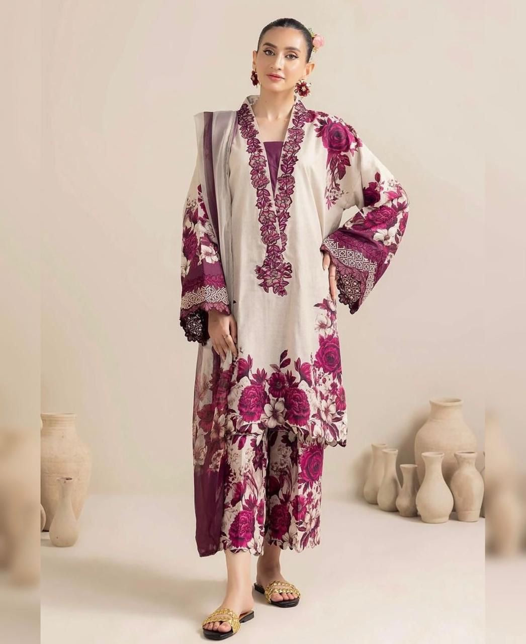 Zc Silk Digital Printed Dress
