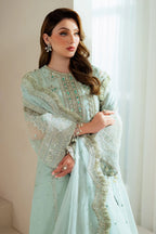 03-Piece Chiffon Suit With Embroidery | Unstitched