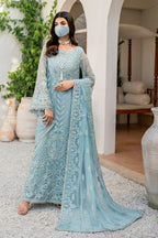 03-Chiffon Suit With Heavy Embroidery | Unstitched