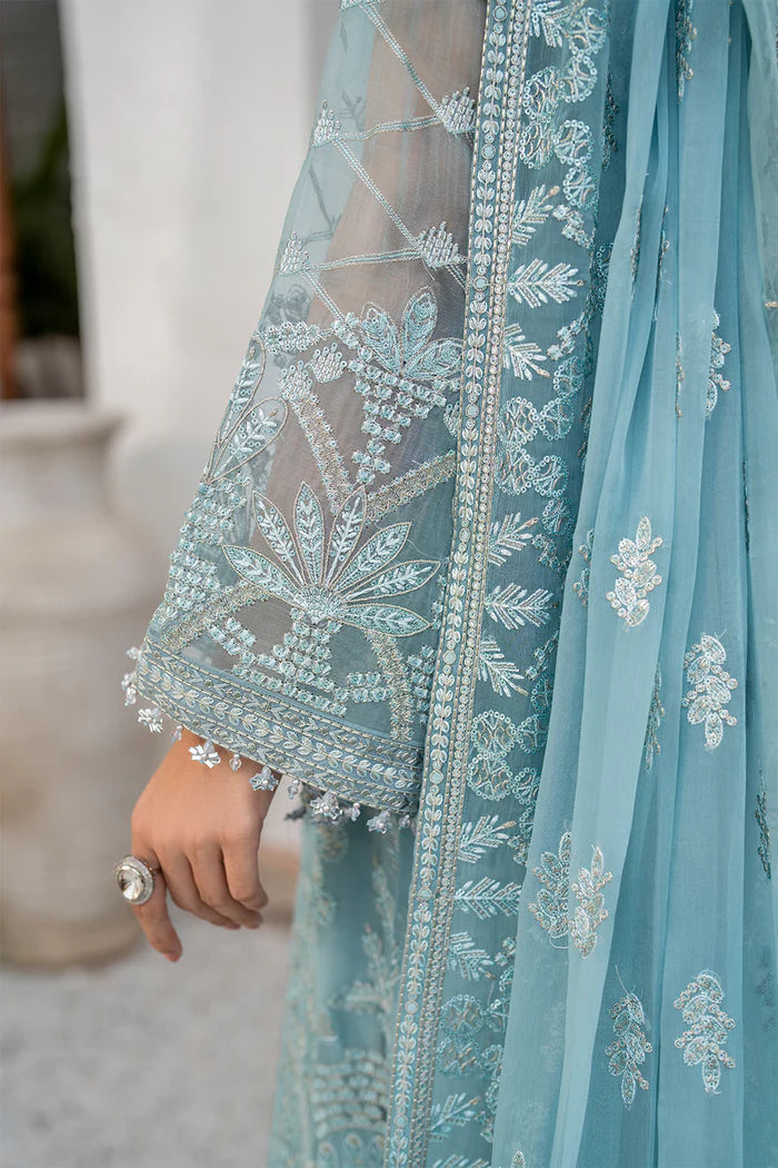 03-Chiffon Suit With Heavy Embroidery | Unstitched