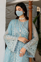 03-Chiffon Suit With Heavy Embroidery | Unstitched