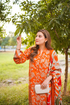 03-Piece Digital Printed Lawn Suit Ready To Wear - Kapra Collection