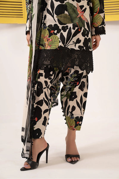 Nashwa – Maria.B Inspired Noir Floral Lawn Suit