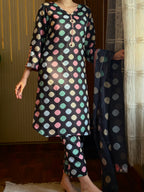 03-Piece Printed Silk Suit | Unstitched - Kapra Collection