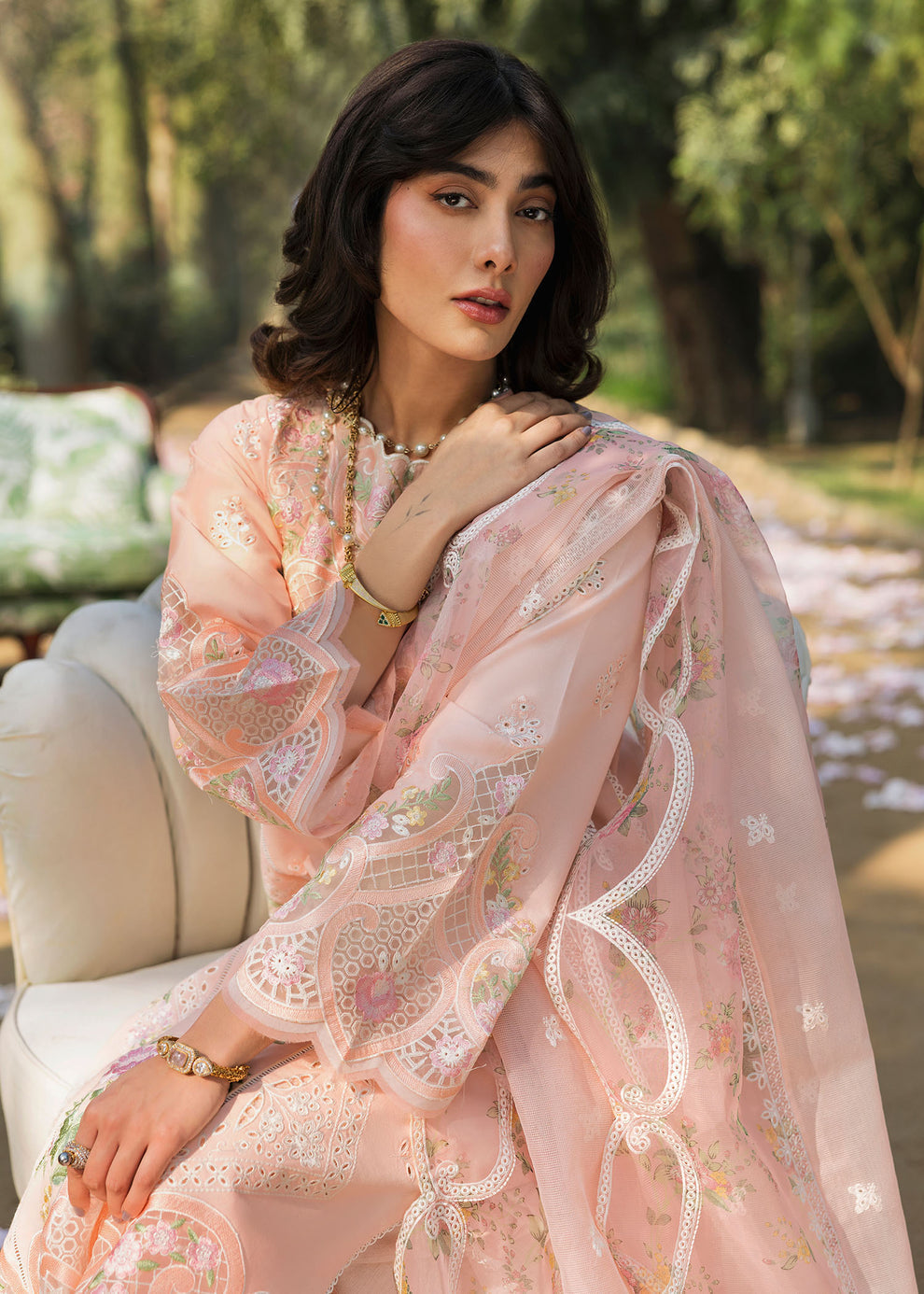 Sardinia Floral Forest Luxury Lawn Suit