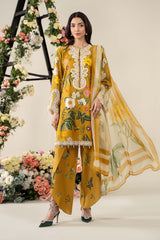 M print Lawn Unstitched Mastrd Dres