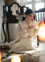 03-Piece Chiffon Suit With Embroidery | Unstitched