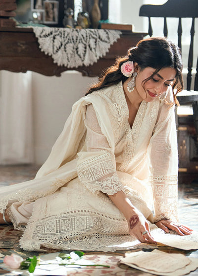 03-Piece Chiffon Suit With Embroidery | Unstitched