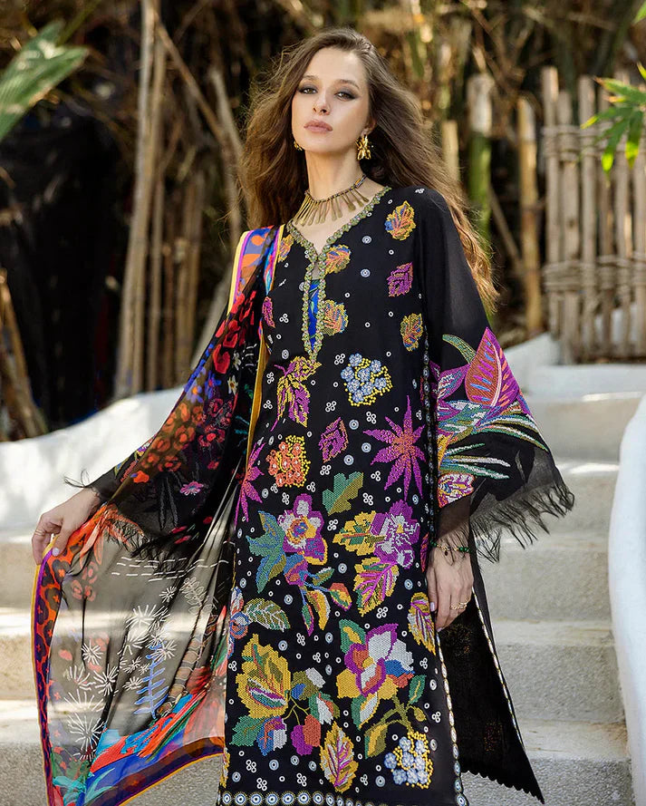 03-Piece Lawn Suit - Unstitched - Kapra Collection