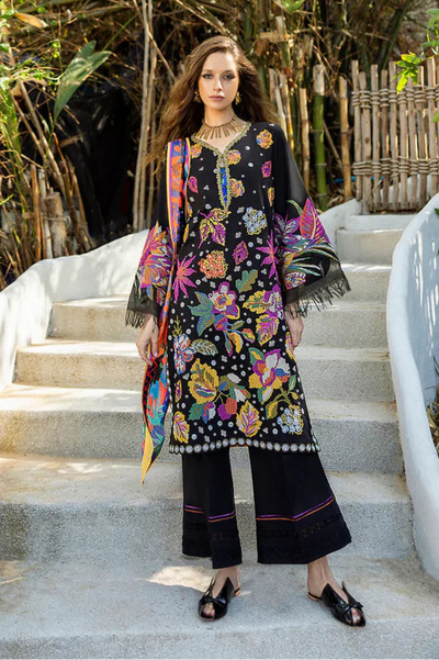 03-Piece Lawn Suit - Unstitched - Kapra Collection