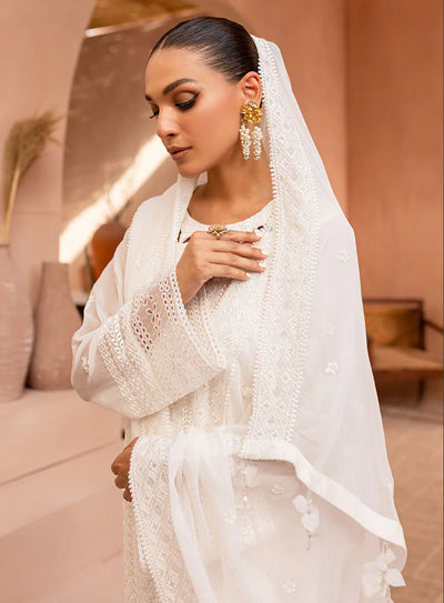 03-Piece Embroiderd Chiffon Suit | Ready To Wear