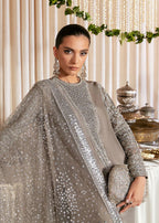 Lucent Raw Silk Grey - Kapra Collection