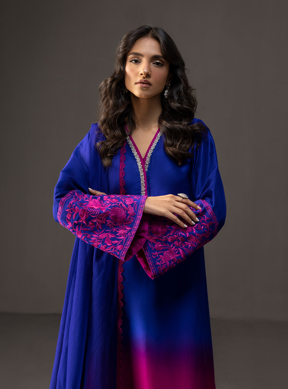 Fuchsia sapphire Shamoze Silk 2 Tone