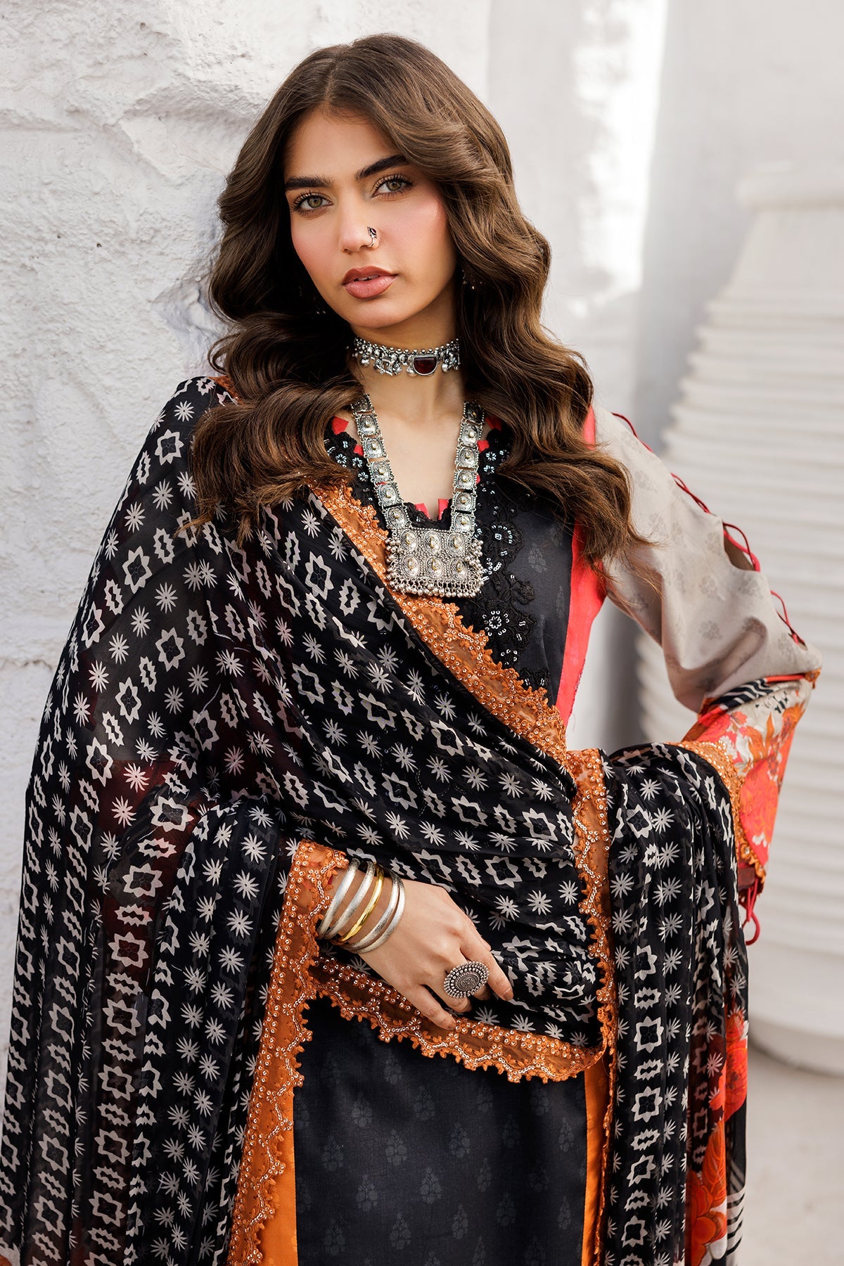 Charizma Lawn Black Digtal Prinred Dres