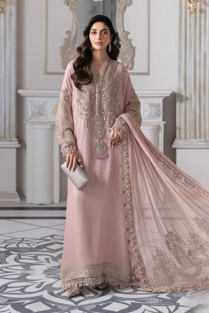 03-Piece Chiffon Suit With Embroidery | Unstitched