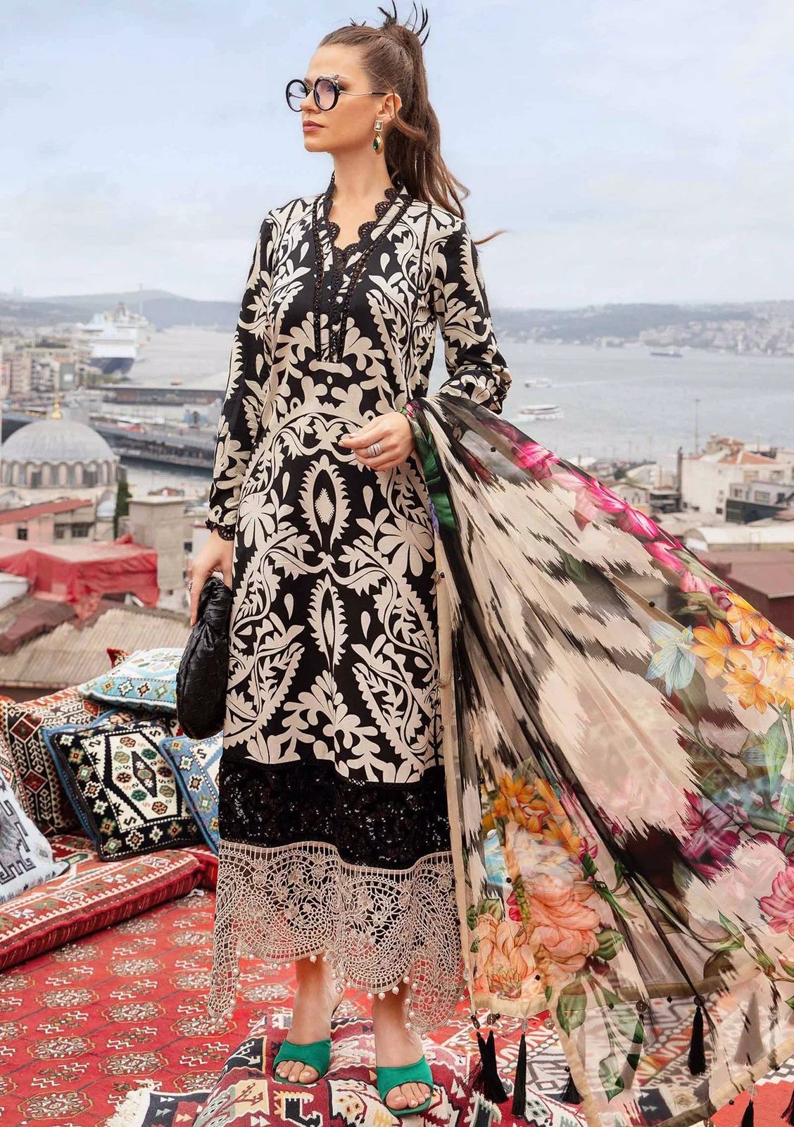 Maria b digital printed lawn camndo suit replica - Kapra Collection