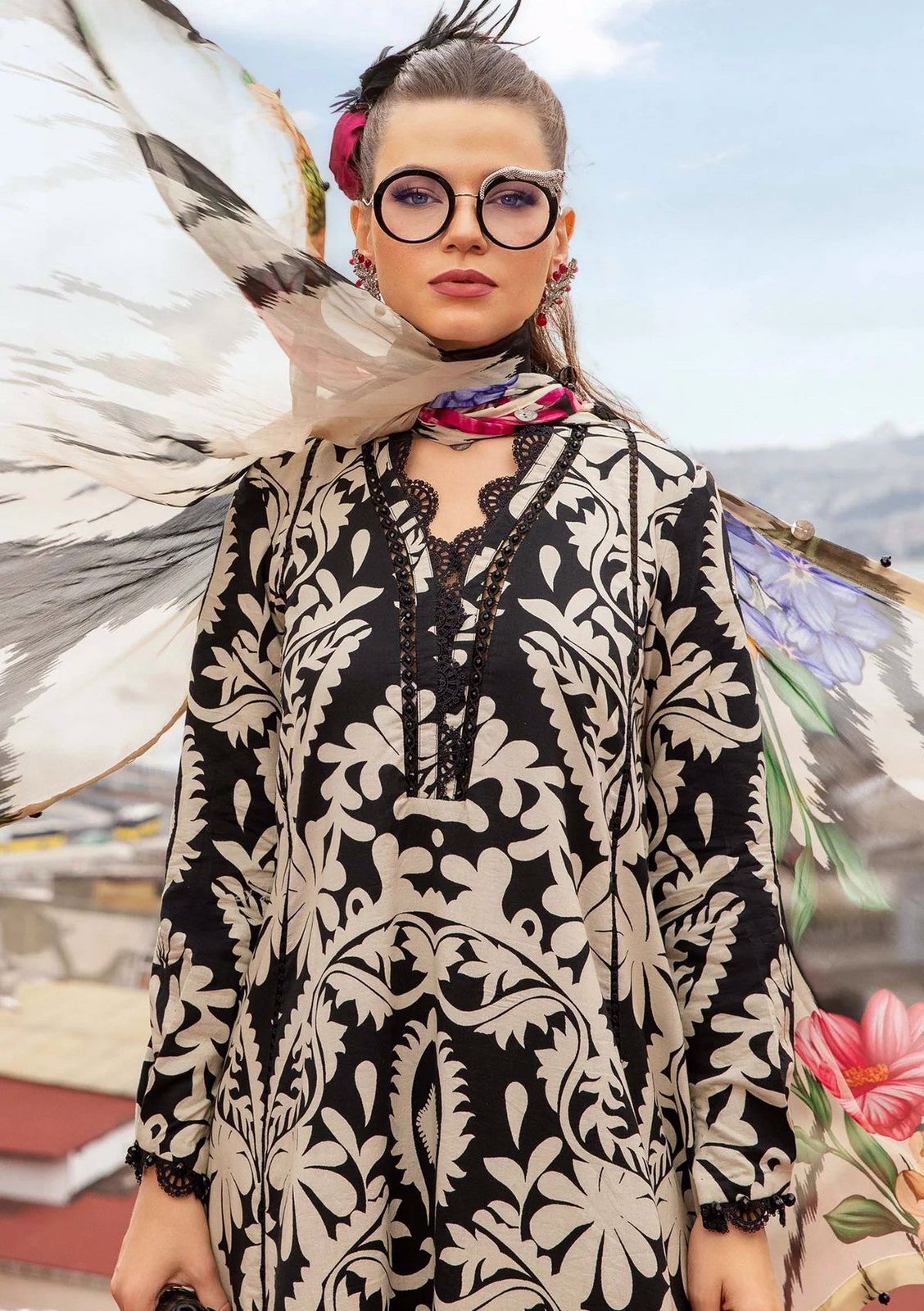 Maria b digital printed lawn camndo suit replica - Kapra Collection